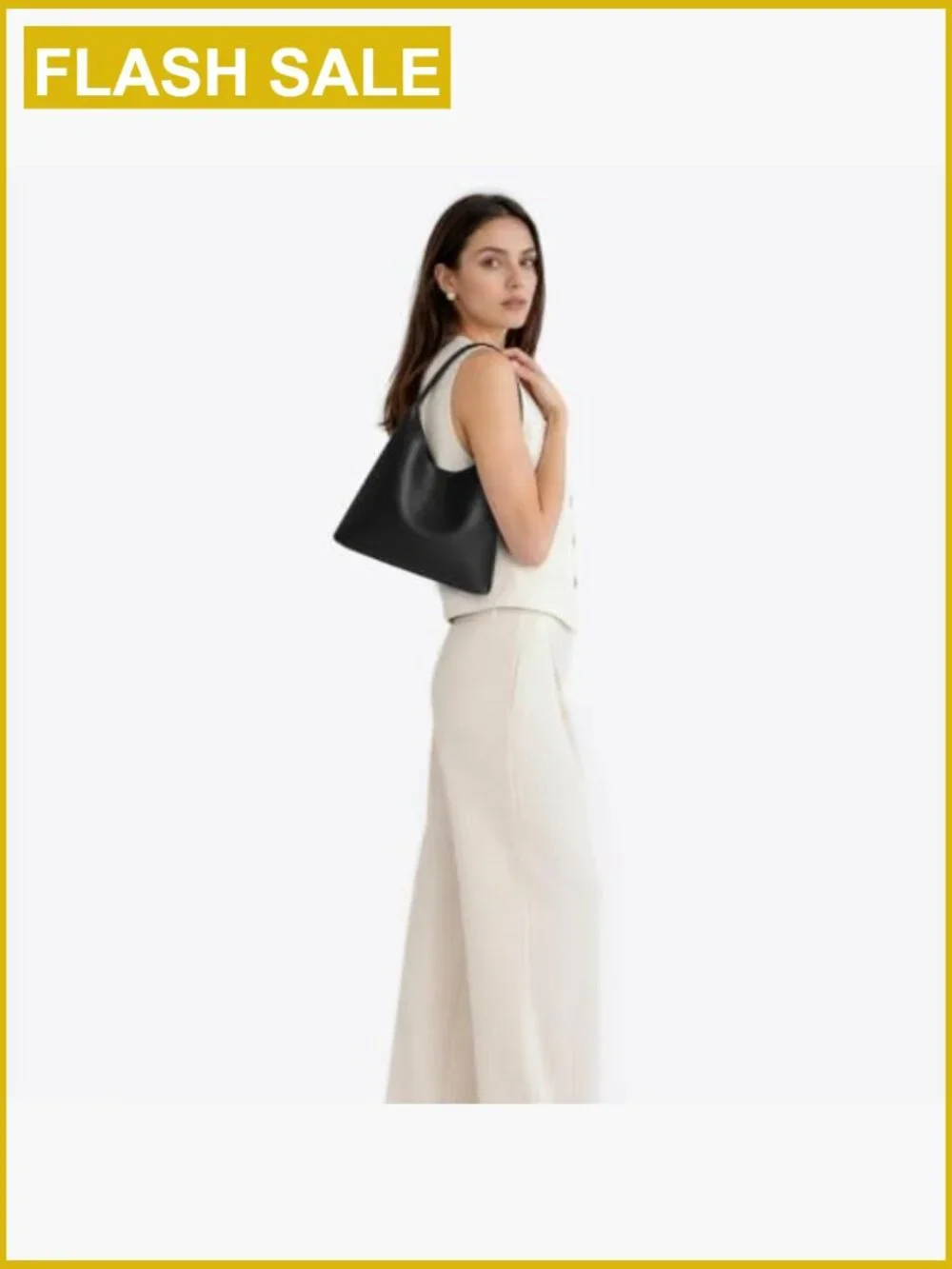 Slouchy Hobo Shoulder Bag, Vegan Leather Purse, Everyday Tote, Magnetic Closure